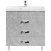 Тумба с раковиной Vod-ok Орландо 80 мрамор белый