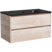 Тумба с раковиной Sancos Libra LB90EG/CN7002MB 90 дуб галифакс натуральный