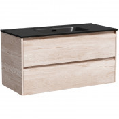 Тумба с раковиной Sancos Libra LB100EG/CN7003MB 100 дуб галифакс натуральный