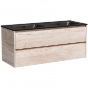 Тумба с раковиной Sancos Libra LB120-2EG/CN7004MB 120 дуб галифакс натуральный