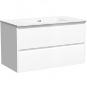 Тумба с раковиной Sancos Libra LB90W/CN7002 90 белый глянец