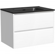 Тумба с раковиной Sancos Libra LB70W/CN7007MB 70 белый глянец