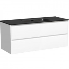 Тумба с раковиной Sancos Libra LB120-1W/CN7006MB 120 белый глянец