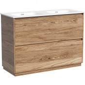 Тумба с раковиной Sancos Libra Floor LB120F-2ECH/CN7004 120 дуб чарльстон