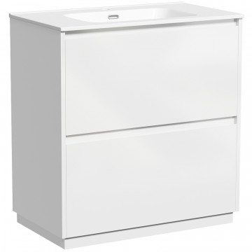 Тумба с раковиной Sancos Libra Floor LB80FW/CN7005 80 белый глянец