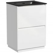 Тумба с раковиной Sancos Libra Floor LB60FW/CN7001MB 60 белый глянец