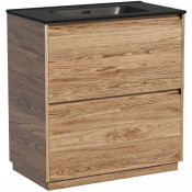 Тумба с раковиной Sancos Libra Floor LB80FECH/CN7005MB 80 дуб чарльстон