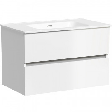 Тумба с раковиной Sancos Urban UR80W/CN7005 80 белый глянец