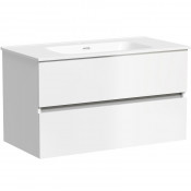 Тумба с раковиной Sancos Urban UR90W/CN7002 90 белый глянец