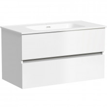 Тумба с раковиной Sancos Urban UR90W/CN7002 90 белый глянец
