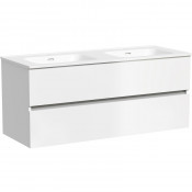 Тумба с раковиной Sancos Urban UR120-2W/CN7004 120 белый глянец