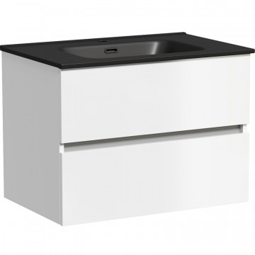 Тумба с раковиной Sancos Urban UR70W/CN7007MB 70 белый глянец