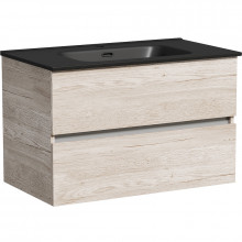 Тумба с раковиной Sancos Urban UR80EG/CN7005MB 80 дуб галифакс