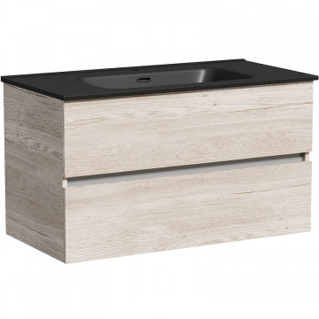 Тумба с раковиной Sancos Urban UR90EG/CN7002MB 90 дуб галифакс