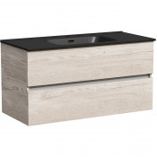 Тумба с раковиной Sancos Urban UR100EG/CN7003MB 100 дуб галифакс