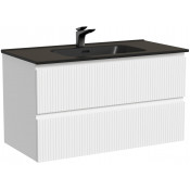 Тумба с раковиной Sancos Snob T SNT90W/CN7002MB 90 bianco