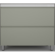 Тумба напольная Style Line Манхэттен 100 2 ящика Plus олива