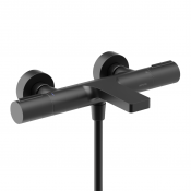 Смеситель термостатический с для ванны с душем Sancos Etna SC9006MB черный матовый