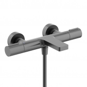 Смеситель термостатический с для ванны с душем Sancos Etna SC9006GG вороненая сталь