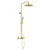 Душевая стойка с термостатом Sancos Etna SC9008BG брашированное золото