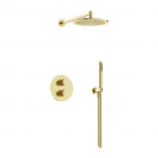 Душевой комплект с термостатом Sancos Etna SC9010BG брашированное золото