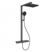 Душевая стойка с термостатом Sancos Vos SC6100GG вороненая сталь