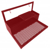 Мойка металлическая для чистки обуви с поддоном и решеткой. 1000 мм