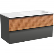 Тумба под раковину Sancos Delta DL100RGR 100 дуб красный/графит