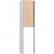 Шкаф-колонна Sancos Delta PDL35W 35 дуб светлый/белый