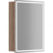 Зеркальный шкаф Sancos Mirror MI60EG 60 с LED подсветкой дуб галифакс натуральный