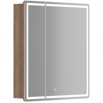 Зеркальный шкаф Sancos Mirror MI70ECH 70 с LED подсветкой дуб чарльстон