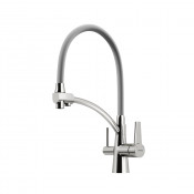 Смеситель для кухни Sancos Eri SC4001BN брашированный никель/серый