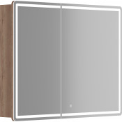 Зеркальный шкаф Sancos Mirror MI100EG 100 с LED подсветкой дуб галифакс натуральный
