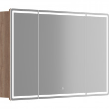 Зеркальный шкаф Sancos Mirror MI120EG 120 с LED подсветкой дуб галифакс натуральный