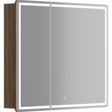 Зеркальный шкаф Sancos Mirror MI90ECH 90 с LED подсветкой дуб чарльстон