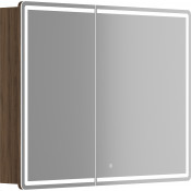 Зеркальный шкаф Sancos Mirror MI100ECH 100 с LED подсветкой дуб чарльстон