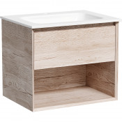 Тумба с раковиной Sancos Marmi 1.0 MR1.060EG/CN7011 60 дуб галифакс натуральный