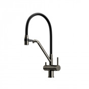 Смеситель для кухни Sancos Dora SC4003GG вороненая сталь/черный