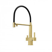 Смеситель для кухни Sancos Moro SC4006BG брашированное золото/черный
