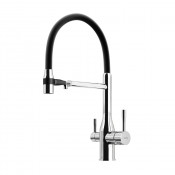 Смеситель для кухни Sancos Garda SC4009CH хром/черный