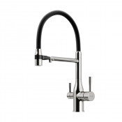 Смеситель для кухни Sancos Garda SC4009BN брашированный никель/черный