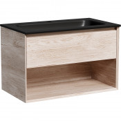 Тумба с раковиной Sancos Marmi 1.0 MR1.080EG/CN7012MB 80 дуб галифакс натуральный