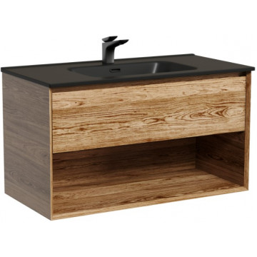 Тумба с раковиной Sancos Marmi 1.0 MR1.090ECH/CN7002MB 90 дуб чарльстон