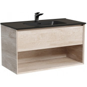 Тумба с раковиной Sancos Marmi 1.0 MR1.090EG/CN7002MB 90 дуб галифакс натуральный