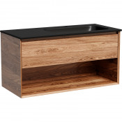 Тумба с раковиной Sancos Marmi 1.0 MR1.0100RECH/CN7015MB 100 дуб чарльстон