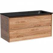 Тумба с раковиной Sancos Marmi 2.0 MR2.0100RECH/CN7015MB 100 дуб чарльстон