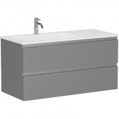 Тумба с раковиной Sancos Folk FL100LES/CN7014 100 ergraut soft