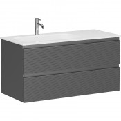 Тумба с раковиной Sancos Folk FL100LGS/CN7014 100 grey soft