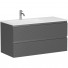 Тумба с раковиной Sancos Folk FL100LGS/CN7014 100 grey soft