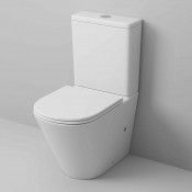 Унитаз напольный Grossman GR-4449MSQ (670х380х850) безободковый,белый матовый с тонкой крышкой,микролифт,смыв торнадо